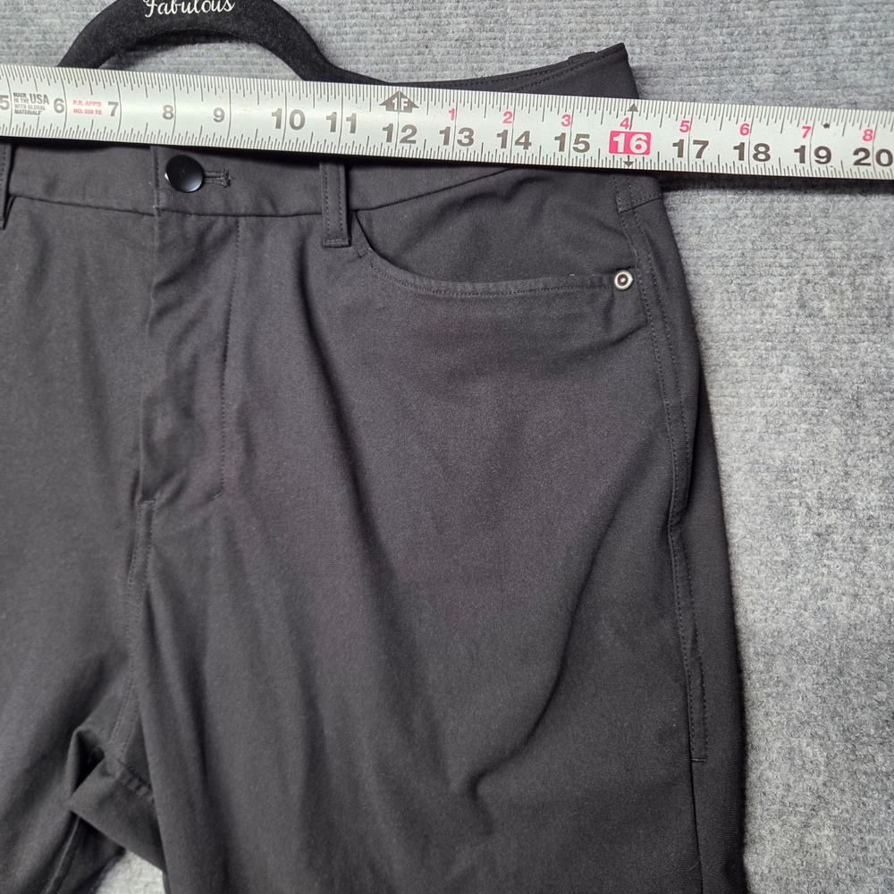 Lululemon Commission Pant Classic 32 Black Charcoal LM5AQMT.0 Mens Pants 32x32 - Picture 9 of 16